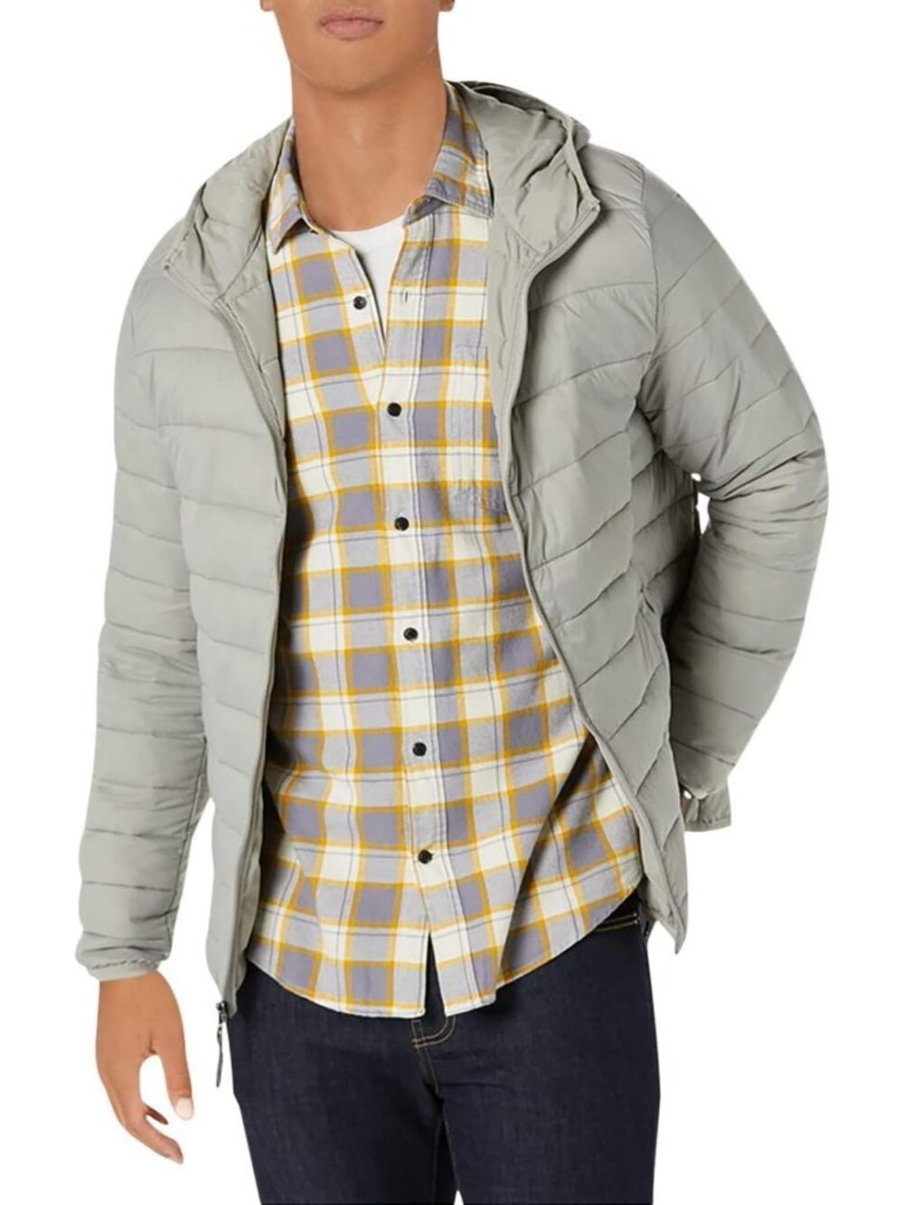 Lightweight Water-Resistant Packable Hooded Puffer Jacket for Men - Perfect for